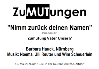 Plakat ZuMutungen
