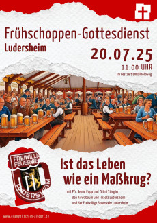 Plakat Frühschoppen-Gottesdienst 2025