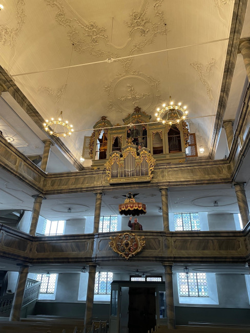 Blick aus der Orgel